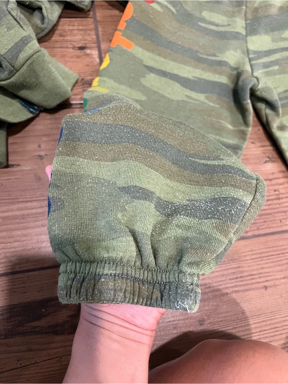 Aviator Nation Camo Hoodie and Jogger Set Size 4 Green Sweatsuit 2 Piece !
